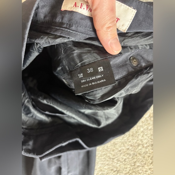 A.F. VANDEVORST Black Silk Button Side Straight Belgian Designer EU 38/US 6/8 - Picture 6 of 14